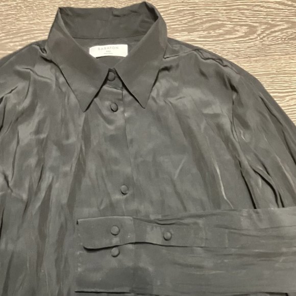 Beautiful Babaton Black Long Blouse - Picture 4 of 6